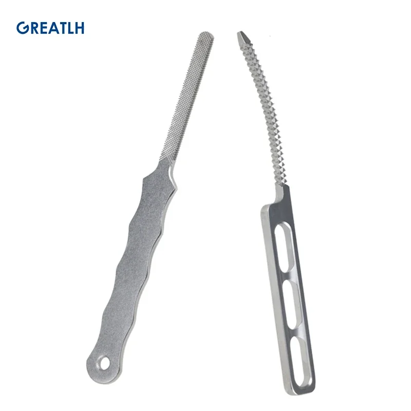 1pcs Bone Rasp Bone File Trochlea Rasp Orthopedic Surgery Instrument Stainless Steel pet