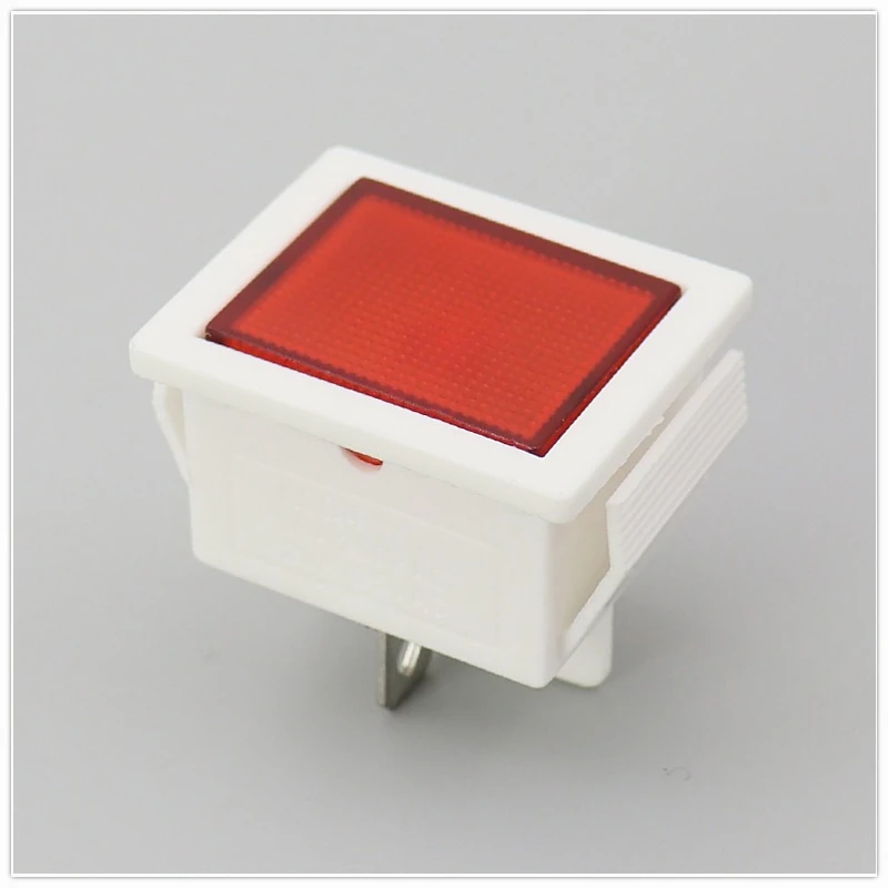 KCD4 interruptor de barco dos patas superficie plana cuadrada 31*25mm luz indicadora de congelador panel de control de temperatura luz de señal de alimentación