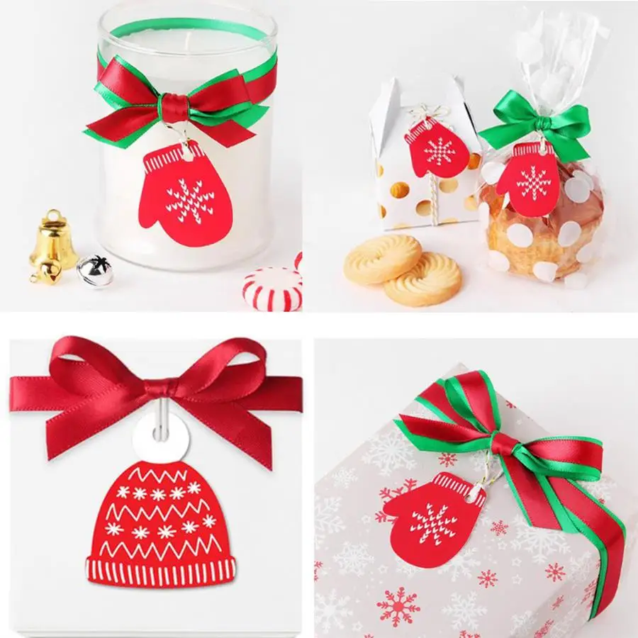 50pcs Multistyle Hang Tags, Xmas Ornament Gift Labels for Christmas Tree Hanging, Goodie Bag & Table Centerpiece Decor XJM - view 3