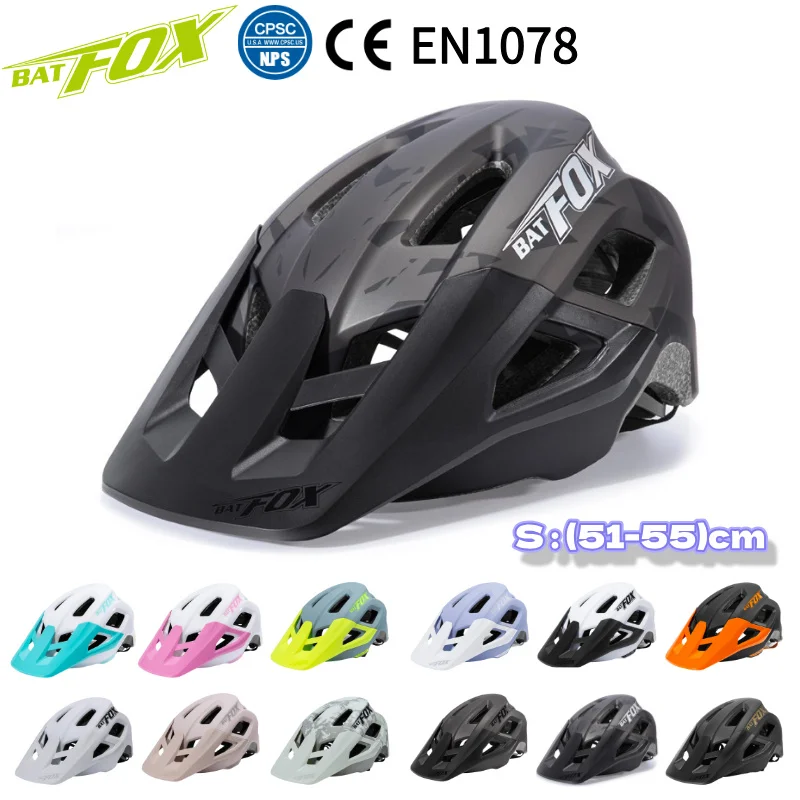 

BATFOX Mountain Bike Helmet Ultra Lightweight Quadruple Safety Certified Multi-Sport Protection Kids Child youth cycling helmet
