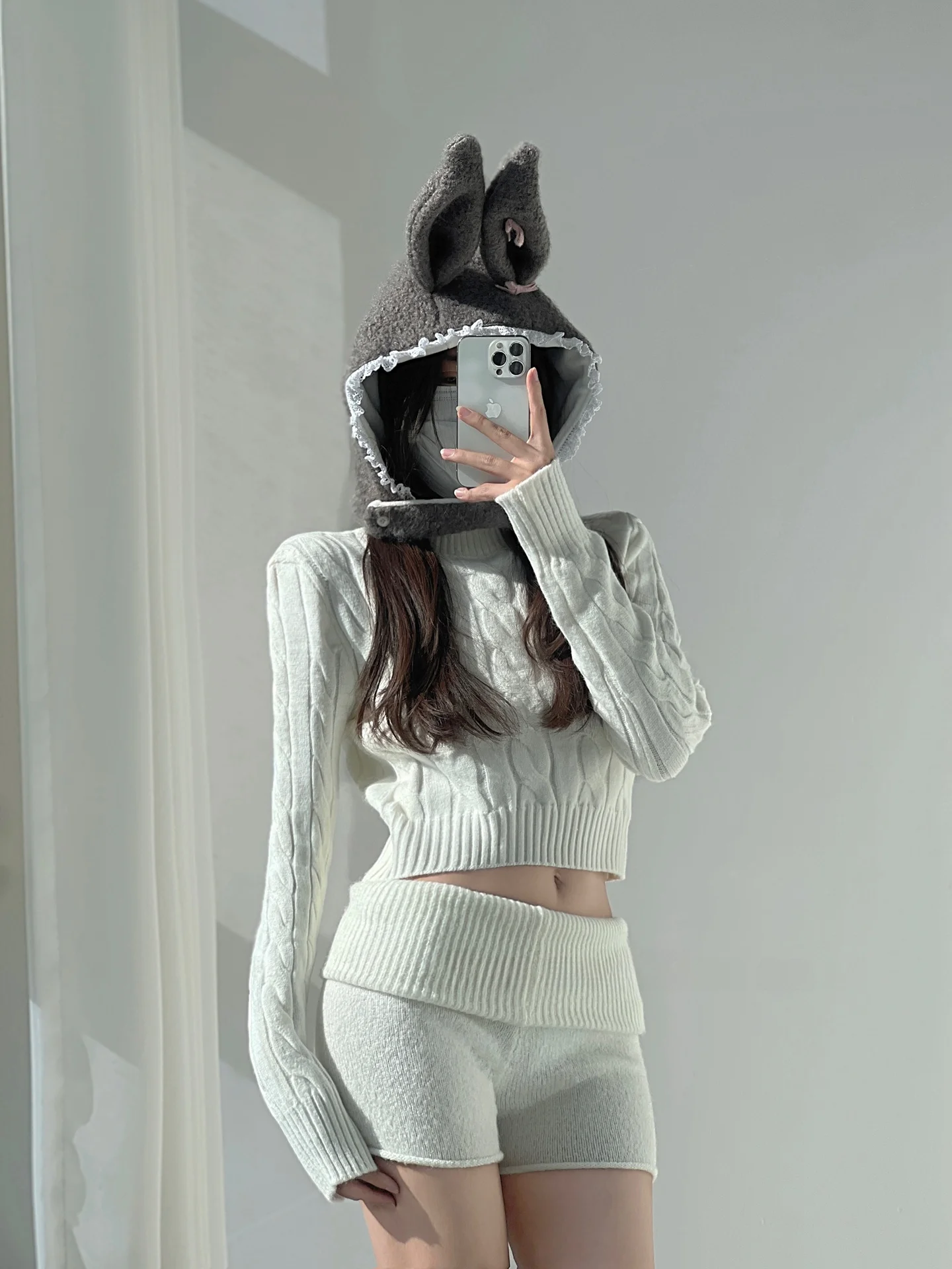 سليم صالح الأمريكية الحلو والتوابل الرجعية f عالية الياقة سترة المرأة ort طويلة Sve محبوك irt الشارع Sle تريكو