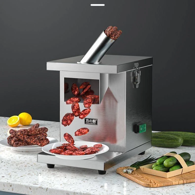 

Commercial Multifunctional Slicer Commercial Electric Automatic Stainless Steel Rice Sausage Slicer Durable