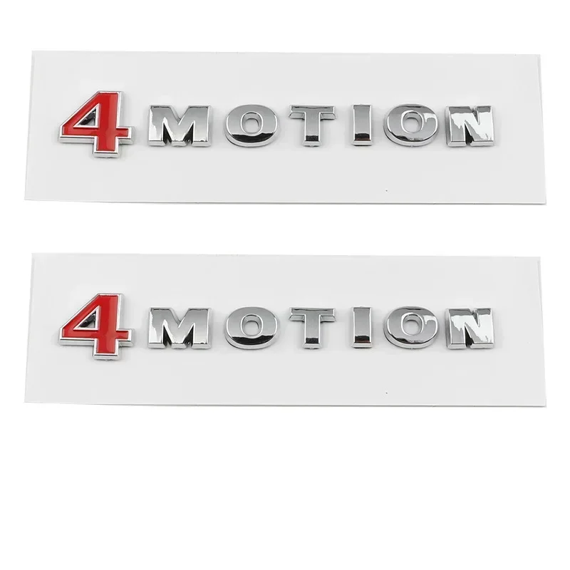 1pcs x Chrome 4 MOTION Rear Boot Trunk Emblem Badge for Volkswagen VW 4MOTION Sticker Decal Passat Tiguan Touareg Golf Polo