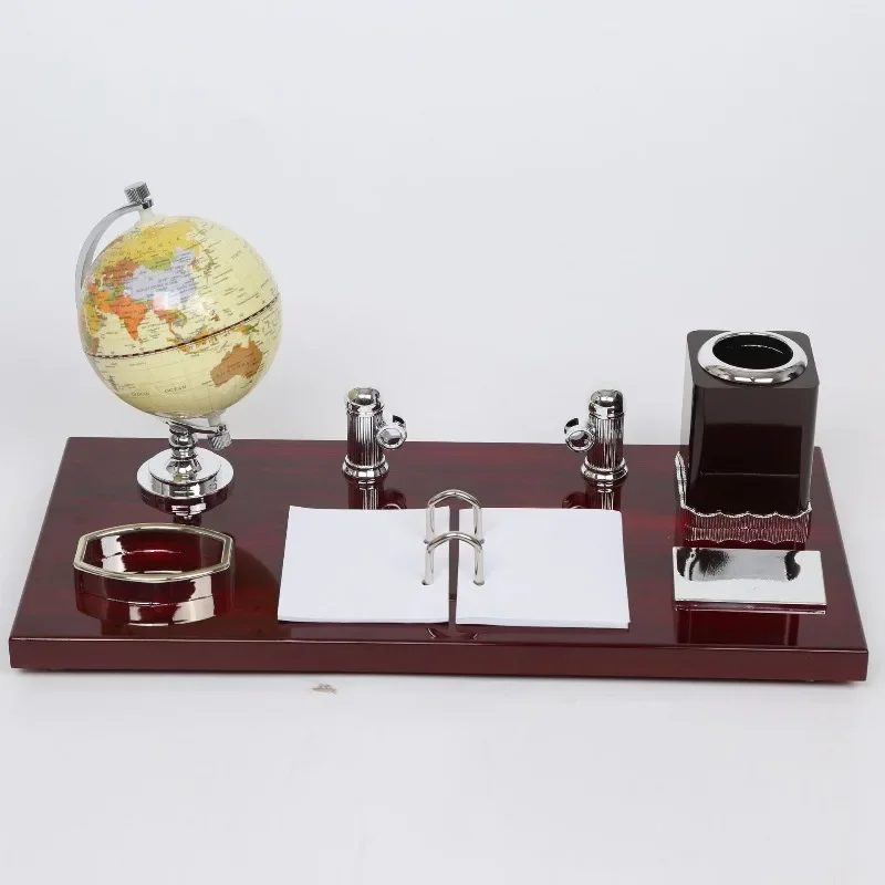 Retro style office desk practical ornament with pen holder notepad practical ornament gift