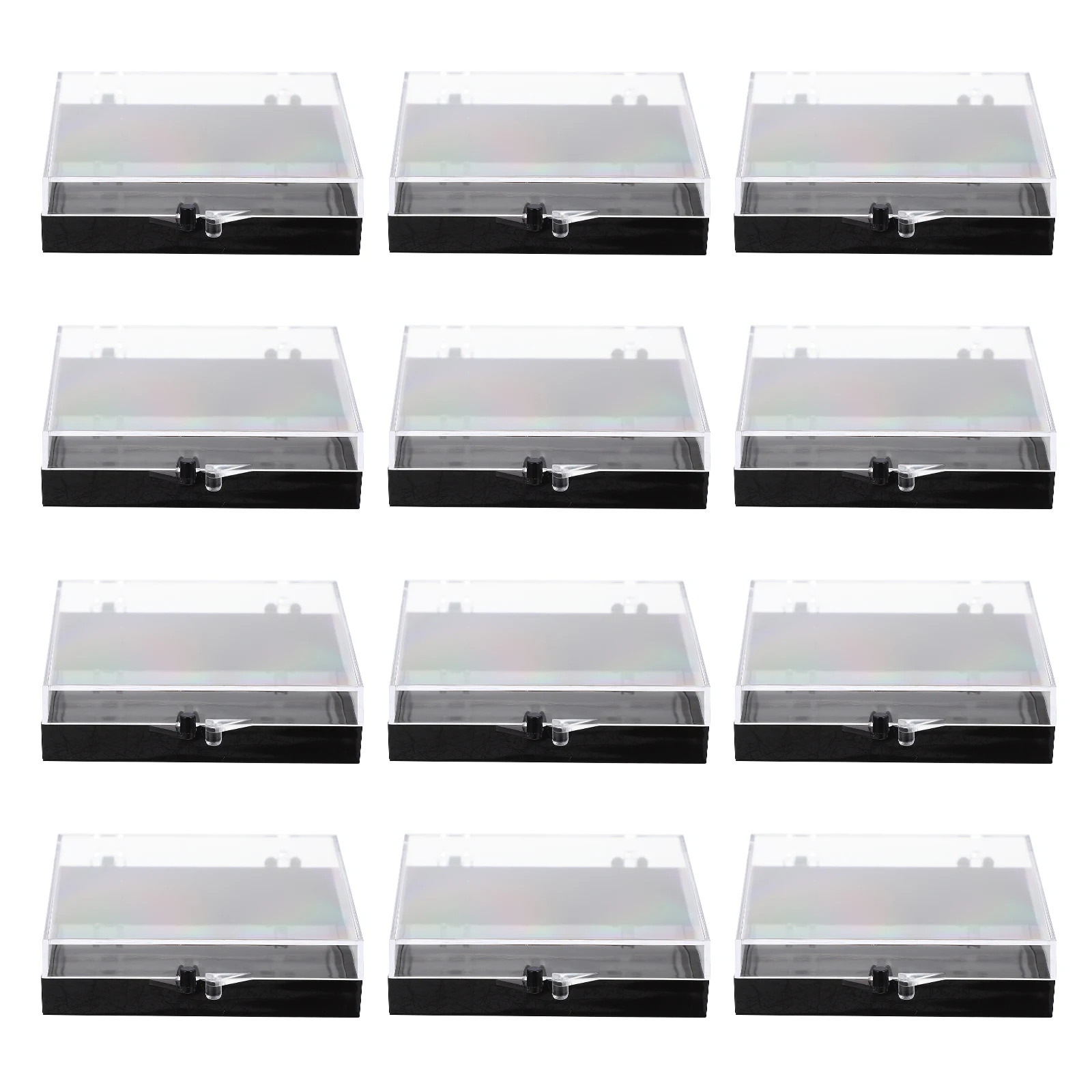 

12 Pcs Nail Pieces Box Clear Storage ganizer Fake Nails Case Salon Supplies Plastic Container Lightweight Dust Proof Manicure