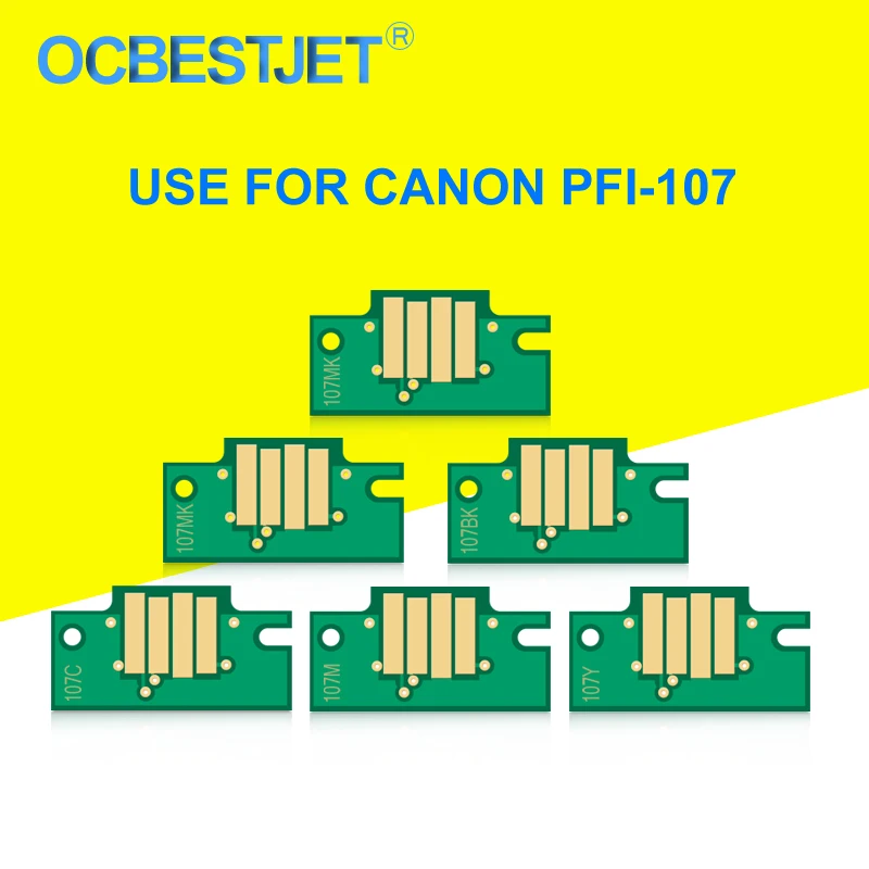 PFI-107 Chip For Canon PFI-107 Ink Cartridge Chip For Canon IPF670 IPF680 IPF685 IPF770 IPF780 IPF785 Printer