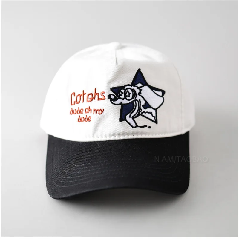 

Креативные, забавные, с рисунком, с цветными блоками, бейсболки, нишевая личность, модные тенденции, универсальные мягкие кепки.