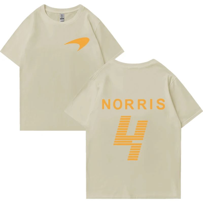 Hot Lando Norris Racing Driver Double Sided Print Sweatshirt Men Women plus size tops 100% Cotton short sleeve Hip Hop Tee shirt - Image 6