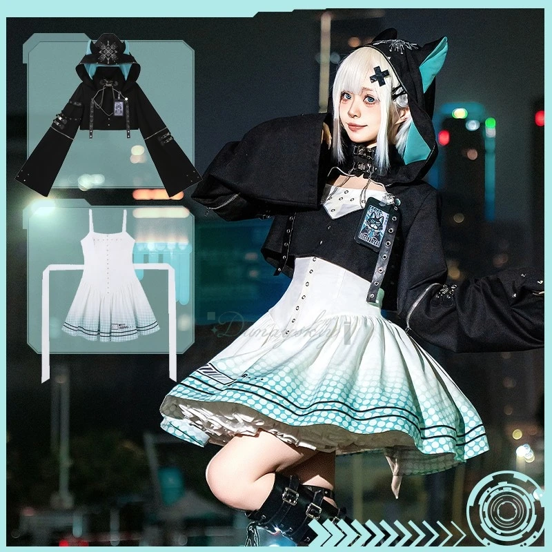Neue Frühling Punk Stil Lolita Dark Black Japanische Subkultur Cyberpunk Kleid Anzug Cosplay Kostüme Anzug Lolita Mantel Für Halloween