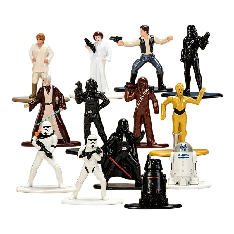 Jada Star Wars Metalfigs Anime Action Figure Darth Vader R2-D2 Stormtrooper Doll Model Toys Gifts Collect Ornaments