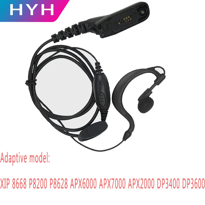 

Walkie Talkie PTT Earpiece Headset Mic for Motorola Xir P8668 APX6000 7000 2000 DP3400 DGP6150 XPR7550Walkie Talkie Accessories