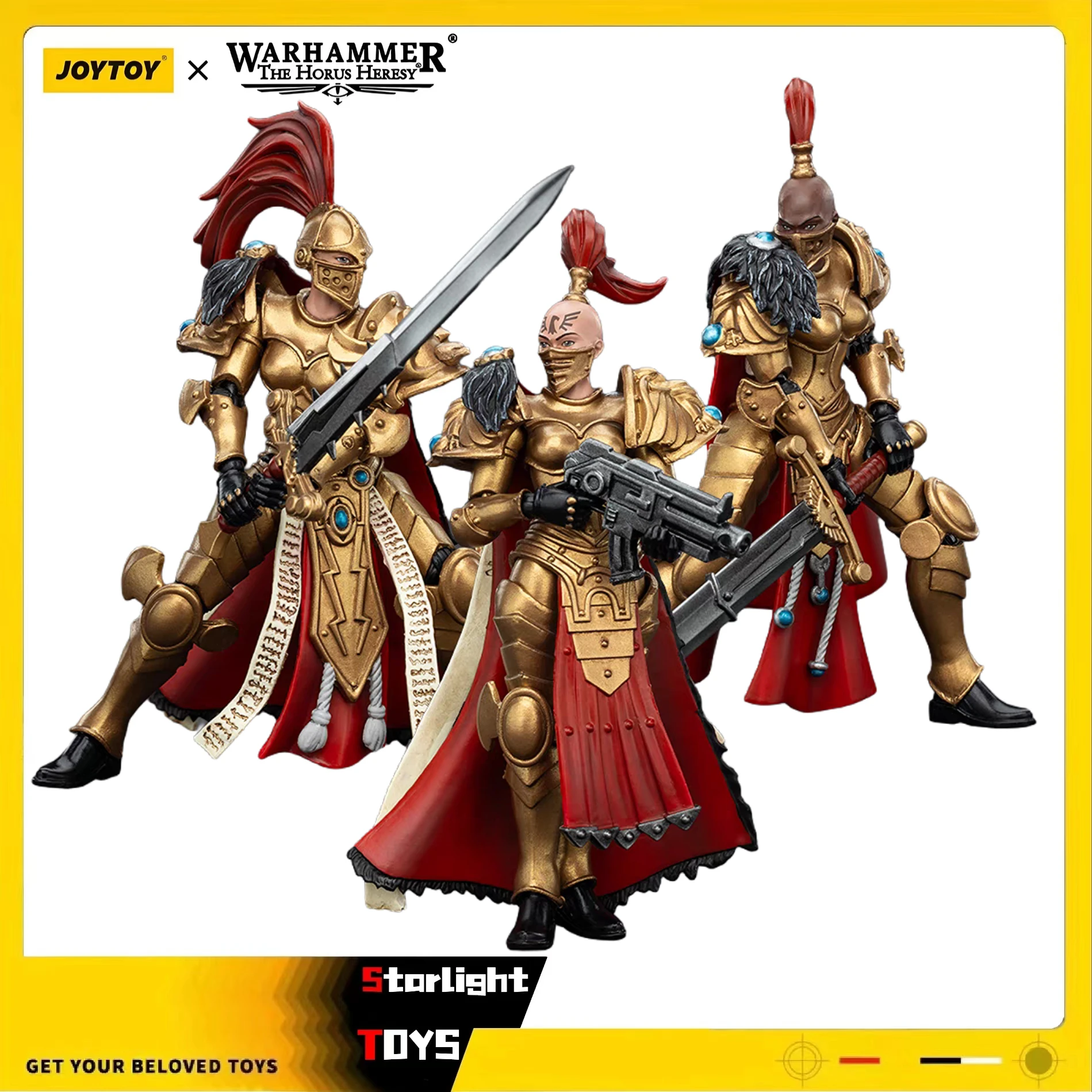 

JOYTOY 1/18 Action Figure Warhammer 40K Sisters of Silence White Falcons Vigilator Cadre Model Toy Gifts