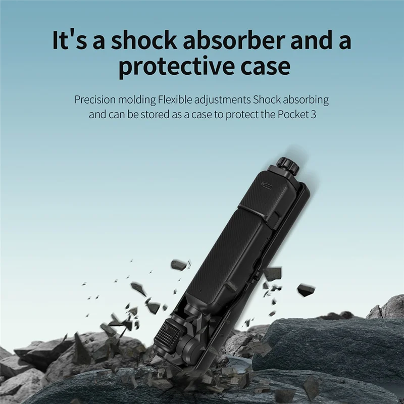 

ABFM-STARTRC Handheld Shock Absorber For OSMO POCKET3 Handheld Shock Absorber Stabilizer Steppers Sport Camera Anti-Shake Access