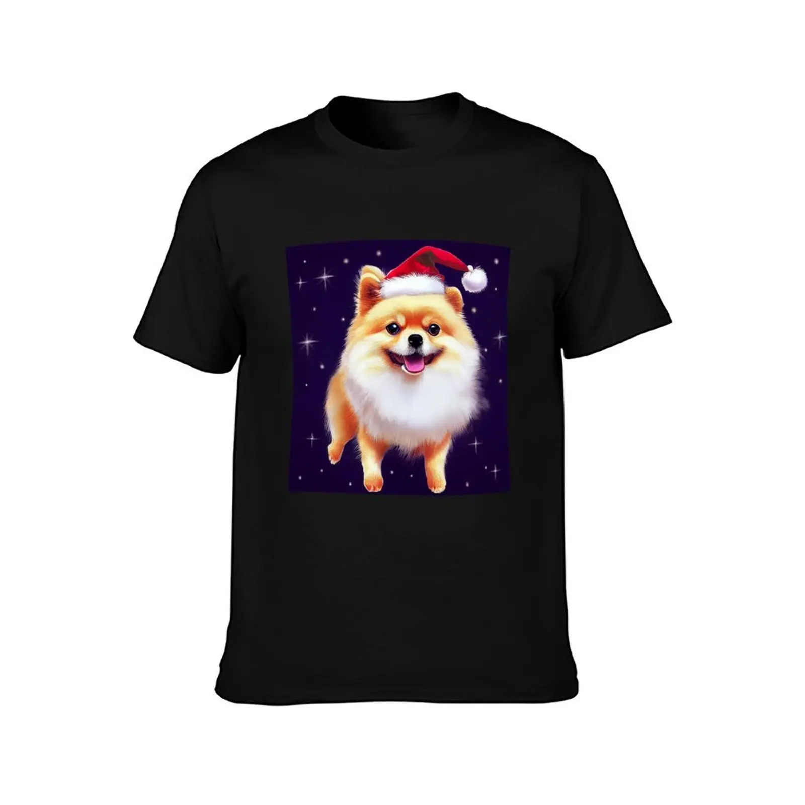 Christmas Pomeranian - Perfect For Animal Lovers T-Shirt Summer Casual Cotton Tee Oversized Streetwear Tops Unisex Men Women