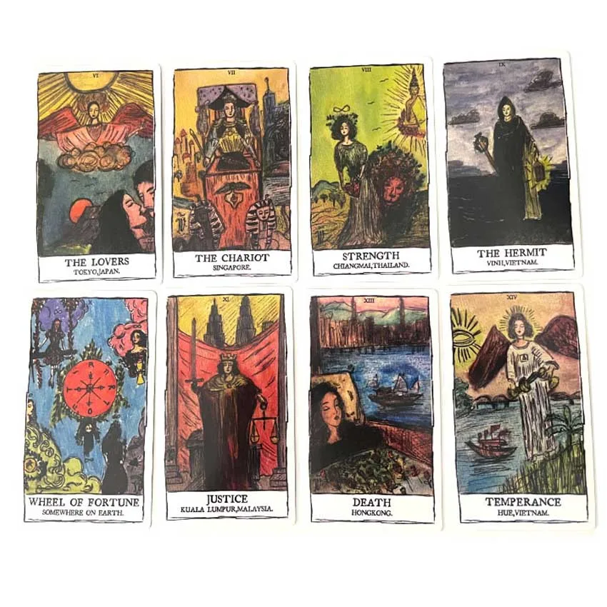 12x7 cm Quen Tarot Deck Card Games