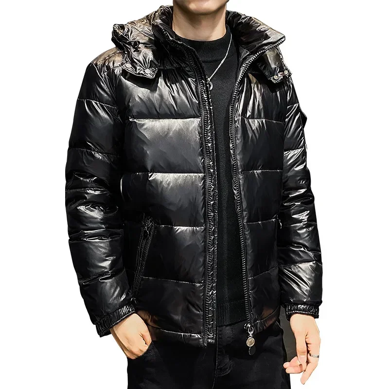 

Windproof Thickened Warm Tops Long Sleeve Parka High Quality Outdoor Windproof Parka Thicken Warm Puffer Winter Shiny Down Coats