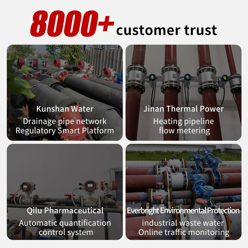 DN500 6 بوصة اتجاهين الرقمية totalizer المغناطيسي حثي تدفق المياه متر 400 مللي متر dn80 الجص مقياس التدفق الكهرومغناطيسي #5