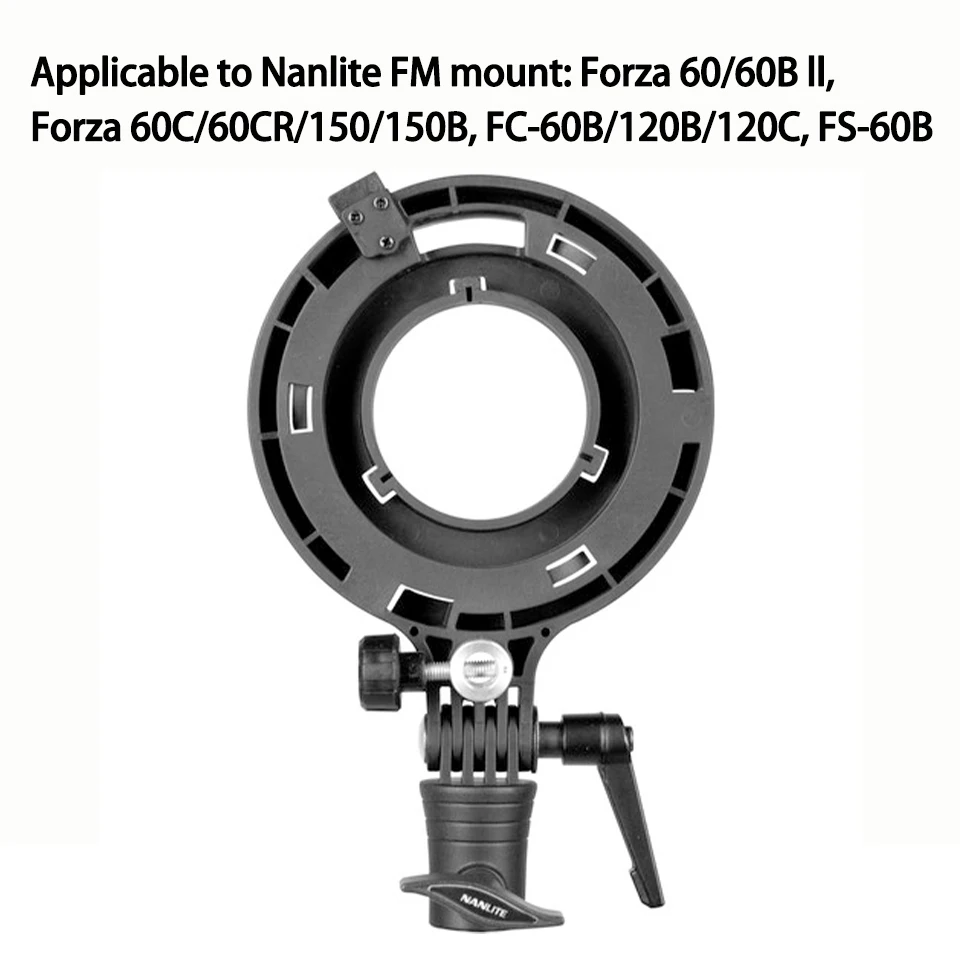 Nanlite AS-BA-FMM Bowens Mount Adapter Photography Light Accessories for Forza 60