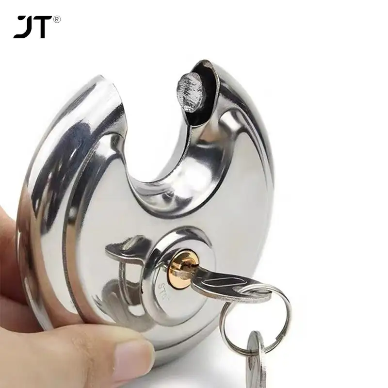 60mm/70mm Cool Duty Stainless Steel Round Disc Storage Pad Lock Padlock