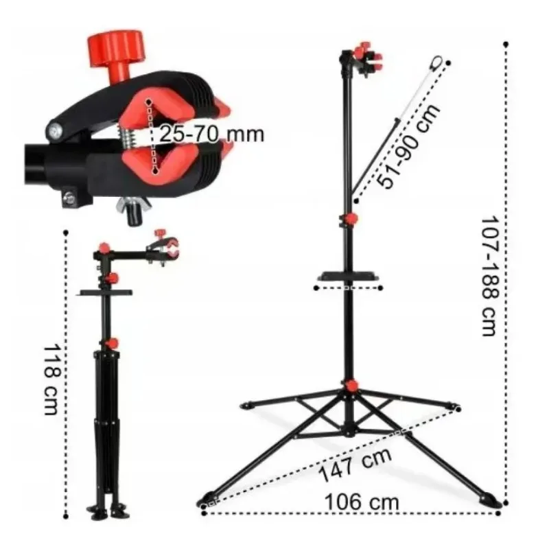 Adjustable Maintenance Rack Height Display Accessories Rack Wholesale Bicycle Maintenance Rack