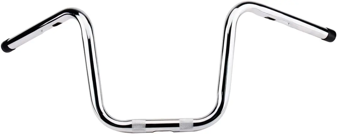 

10 Inches Rise 1" HandleBar Fits for Harley Sportster 883 1200 48 Dyna Fatboy Street Bob Softail Low Rider Chrome