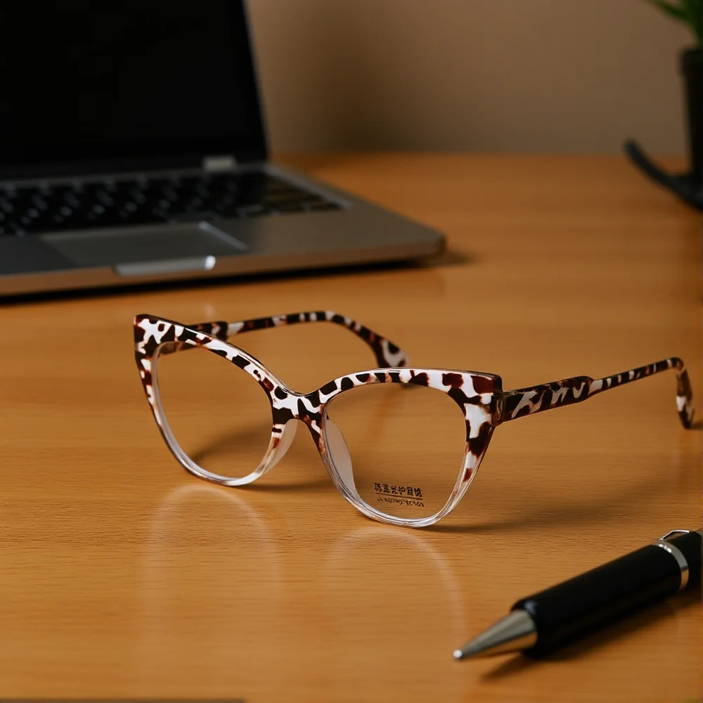 

Fashion Large Frame Cat Eye Anti Blue Light Glasses Women Men Brand Design Blue Light Blocking Glasses Computer Optical Eyewear