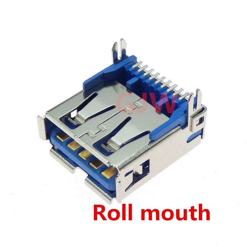 5Pcs Usb 3.0 Type A Standard Port Female Solder Jacks Connector Pcb Socket For Lenovo Acer Asus Motherboard USB Interface Port