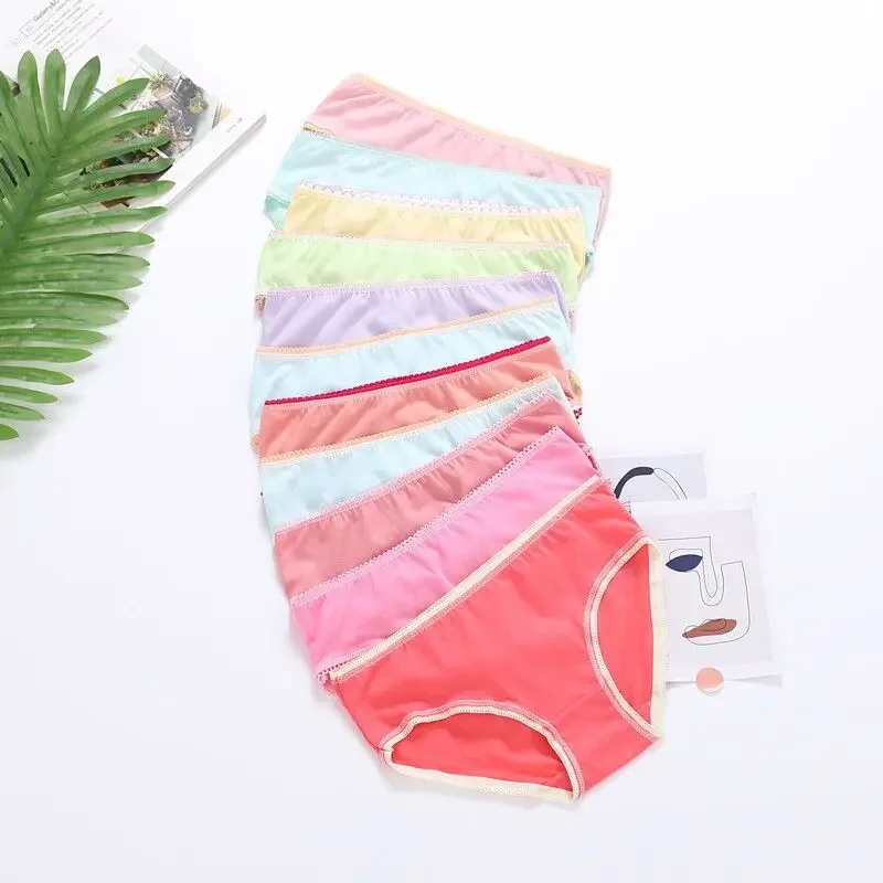 6/12PC Girl Briefs Kids Underwear Children Panties Undershorts Suit 1-12 Years