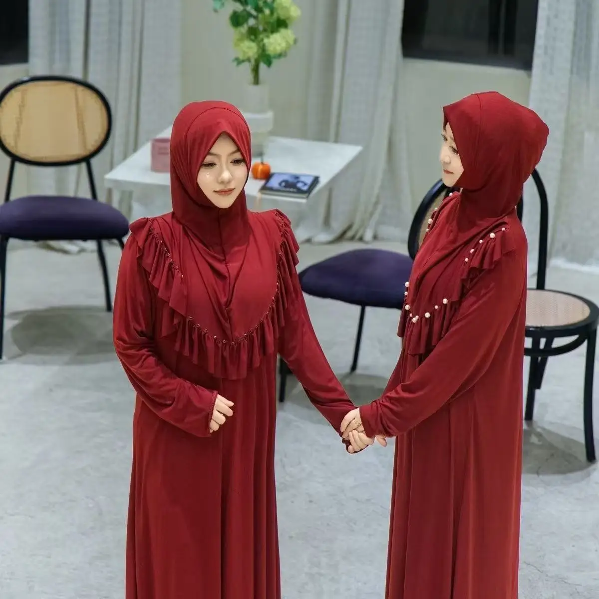 

Abaya Hijab Muslim Women Shift Dress Clothing Shawl Headscarf Luxury Scarf Malaysia Prayer Kufi Islam Saudi Arabia Turban 05503