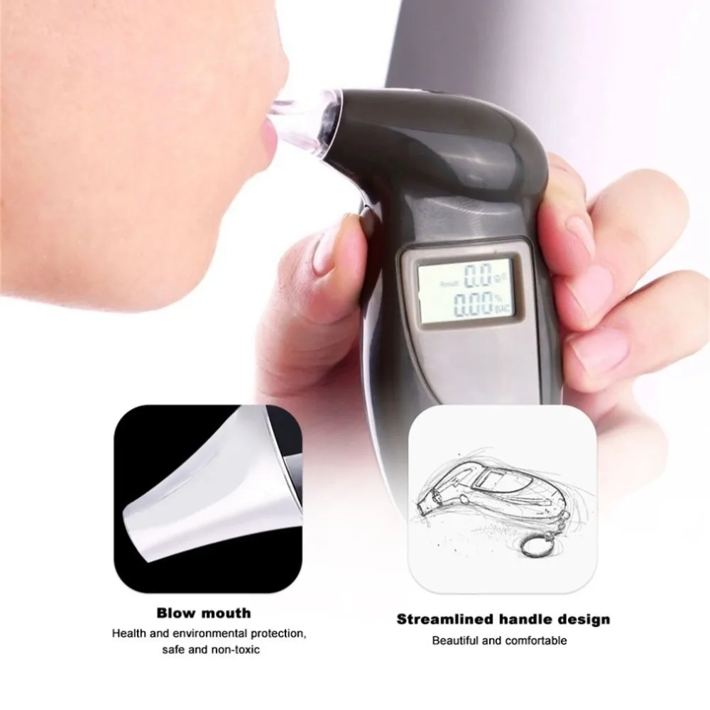 

Professional Alcohol Breath Tester Digital Breath Tester Breath Analyzer Alcohol Detector Lcd Detector Backlight Ligh