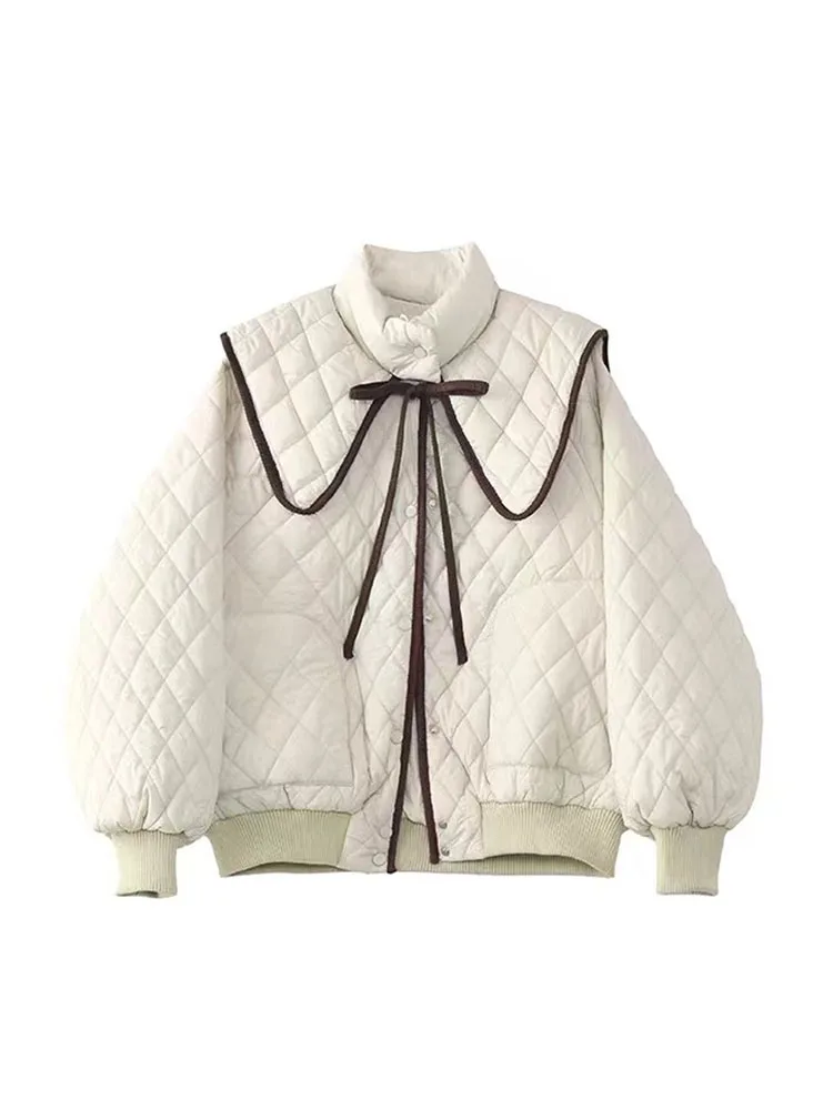 MOLAN-Chaqueta acolchada de Invierno para mujer, abrigo de manga larga con cremallera, abrigo cálido, Top elegante Vintage