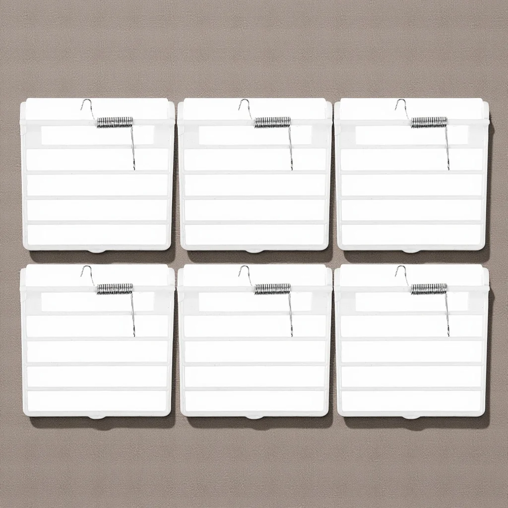 

6pcs Replaceable Abs Spring For Parrot Finch Door With Horizonal Wires Pigeon Pet Cage Accessories Cage Door Replacement Part