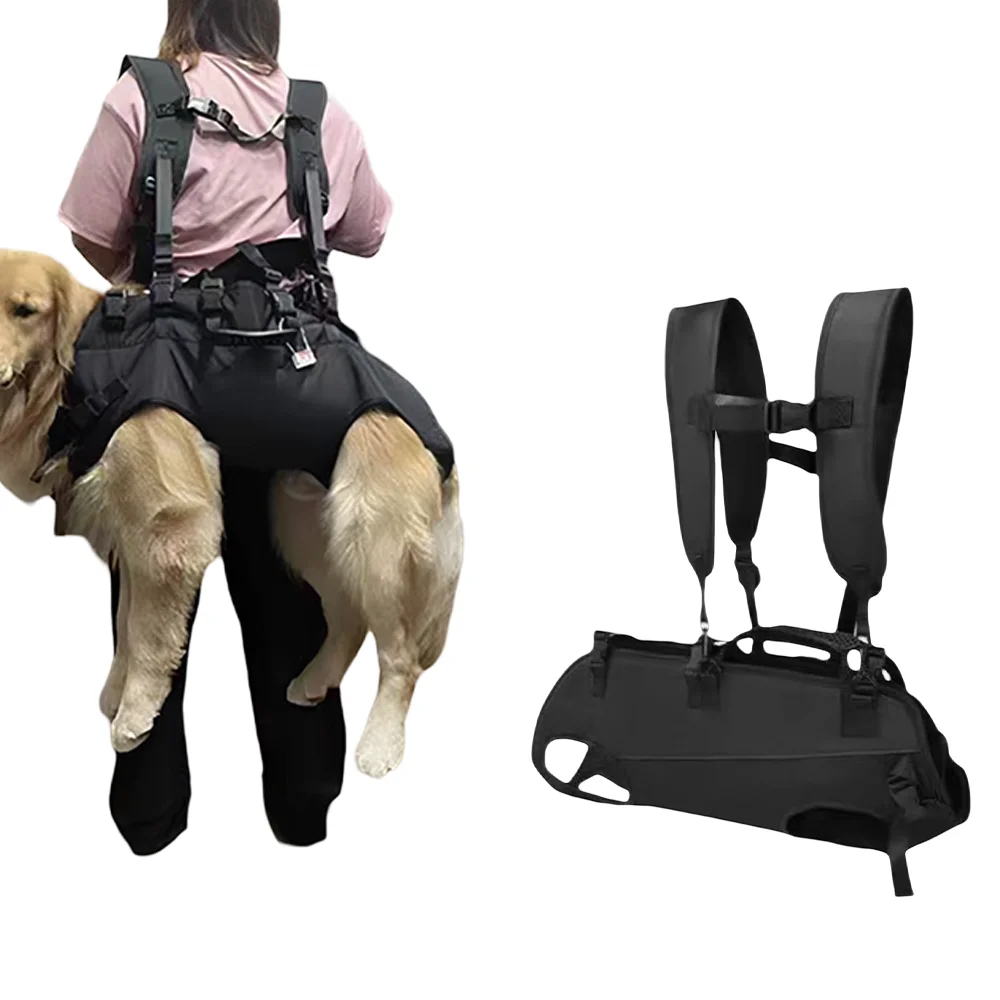 Hunde-Outdoor-Rucksack mit Doppelschultergurt, Tragbarer Atmungsaktiver Haustier-Wanderrucksack, 1 Stück