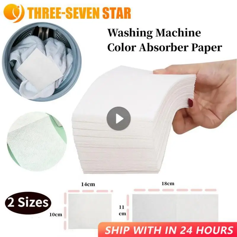 100pc Colour Catcher Sheet Proof Color Absorption Paper Anti Cloth Dyed Leaves Laundry Color Run Remove Sheet In Washing Machine