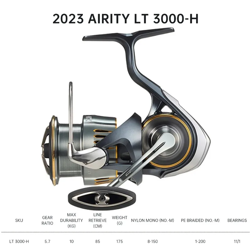 2023 DAIWA AIRITY LT/PC LT Spinning Fishing Reels 2000S-P 2000S-H