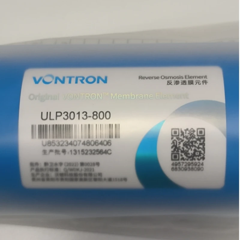 Original NSF vontron 800 gpd reverse osmosis filter Reverse Osmosis ULP 3013-800G RO Membrane kitchen water purifier parts