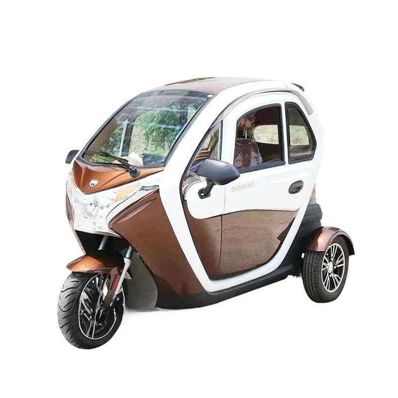 2500W Adult Tricycle 3 Wheel Electric Car Fully Enclosed High Speed Transport Vehicle Old People Mobility Scooter