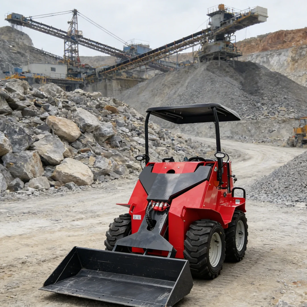 Customized multifunctional skid steer loader suitable for industrial applications in infrastructure construction