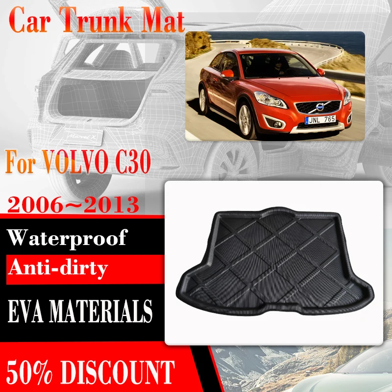 

Car Boot Mats For VOLVO C30 2006-2013 Waterproof Protectors Rear Trunk Storage Pads EVA Cover Tray Cargo Carpet Auto Accessories