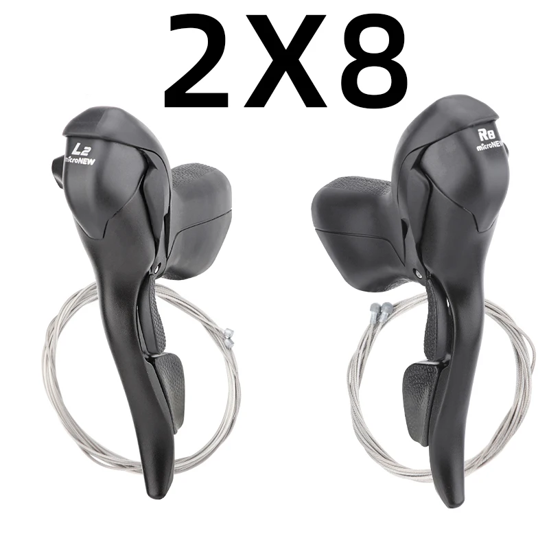 MicroNEW Racefiets Shifters 3x7 3x8 3x9 3x10 3X11Speed Remhendel Fiets 2x7 2x8 2x9 2x10 Speed Derailleur voor Shimano