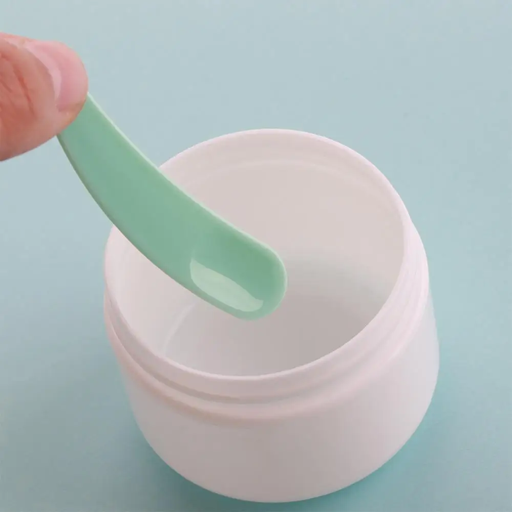 Mini cuchara cosmética desechable, cuchara curva, barra de crema para ojos, palo para máscara Facial, cuchara, herramientas de maquillaje, espátula cosmética