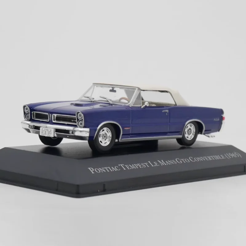 Diecast 1:43 Scale IXO Pontiac Tempest Le Mans GTO 1965 Alloy Vehicle Model Finished Simulation Collection Decoration Gift Toys