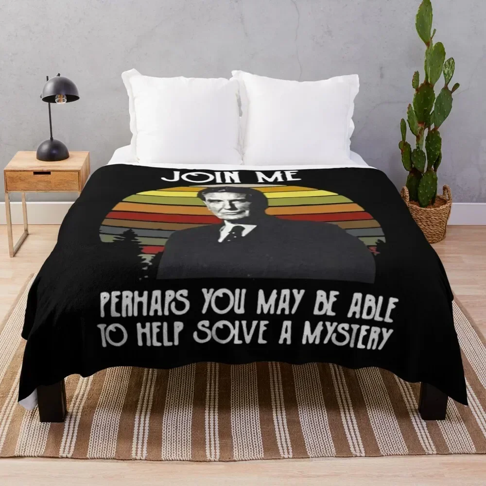 Join Me Perhaps You May Be Able To Help Solve A Mystery Throw Blanket anime Weighted Blankets