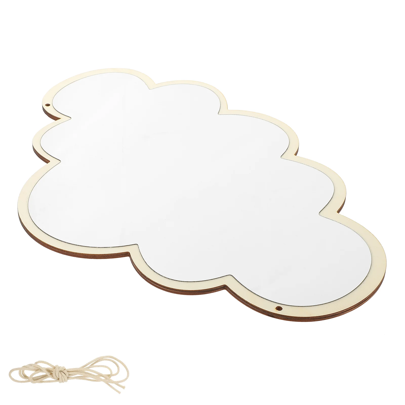 Children's Room Wall Hanging Decorative Mirror Nordic Home Decoration Wavy Cloud Vanity Wall-mounted Hairdressing