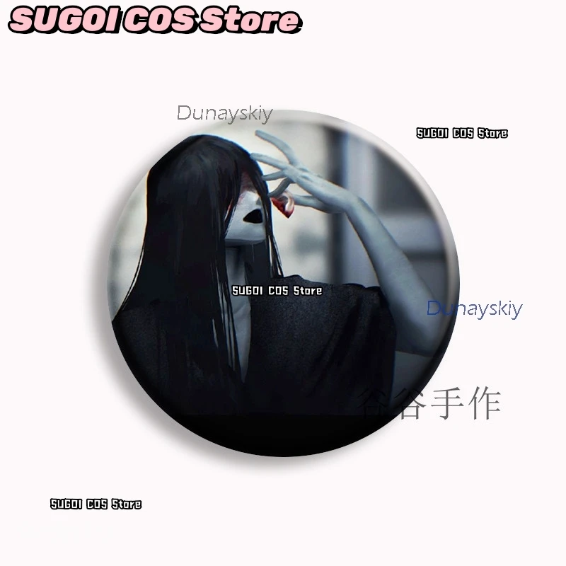 aBcSCS*Game Homicipher Button Pins Mr. Crawling Cosplay Badge Round Brooch Bag Decor Related Products Goods Peripherals 58mm