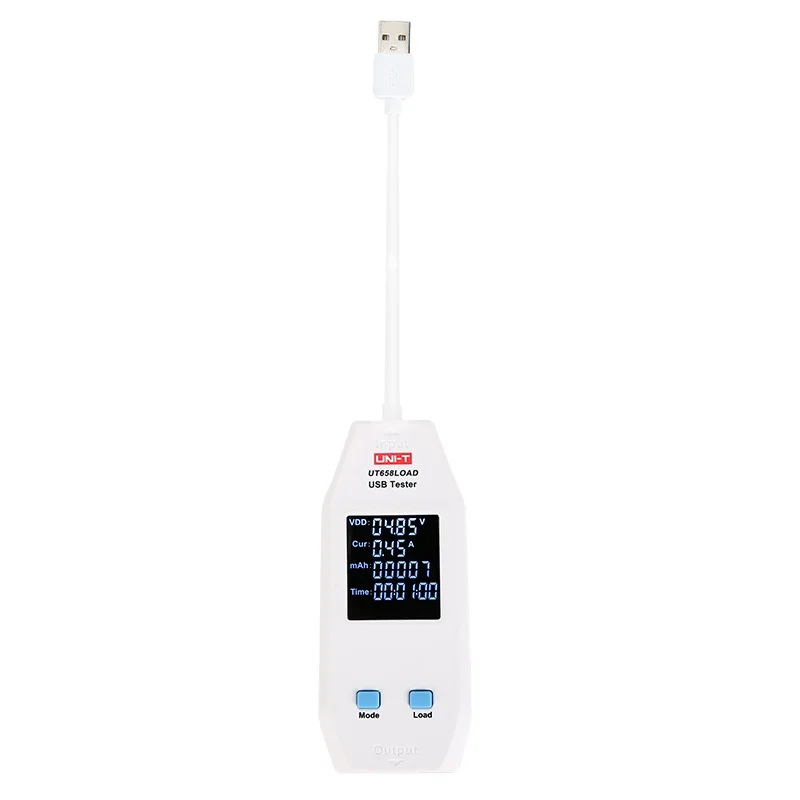 Uni-t UT658LOAD USB Tester Capacity Tester Meter USB Phone Computer Charging Voltage Current Energy Monitor LCD Backlight