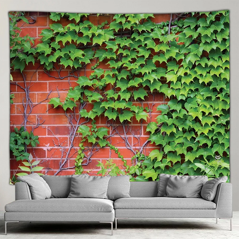 Country Garden Tapestry Wall Natural Flowers Scenery 3D Print Polyester Wall Tapestry Living Room Bedroom Home Decor Toolment