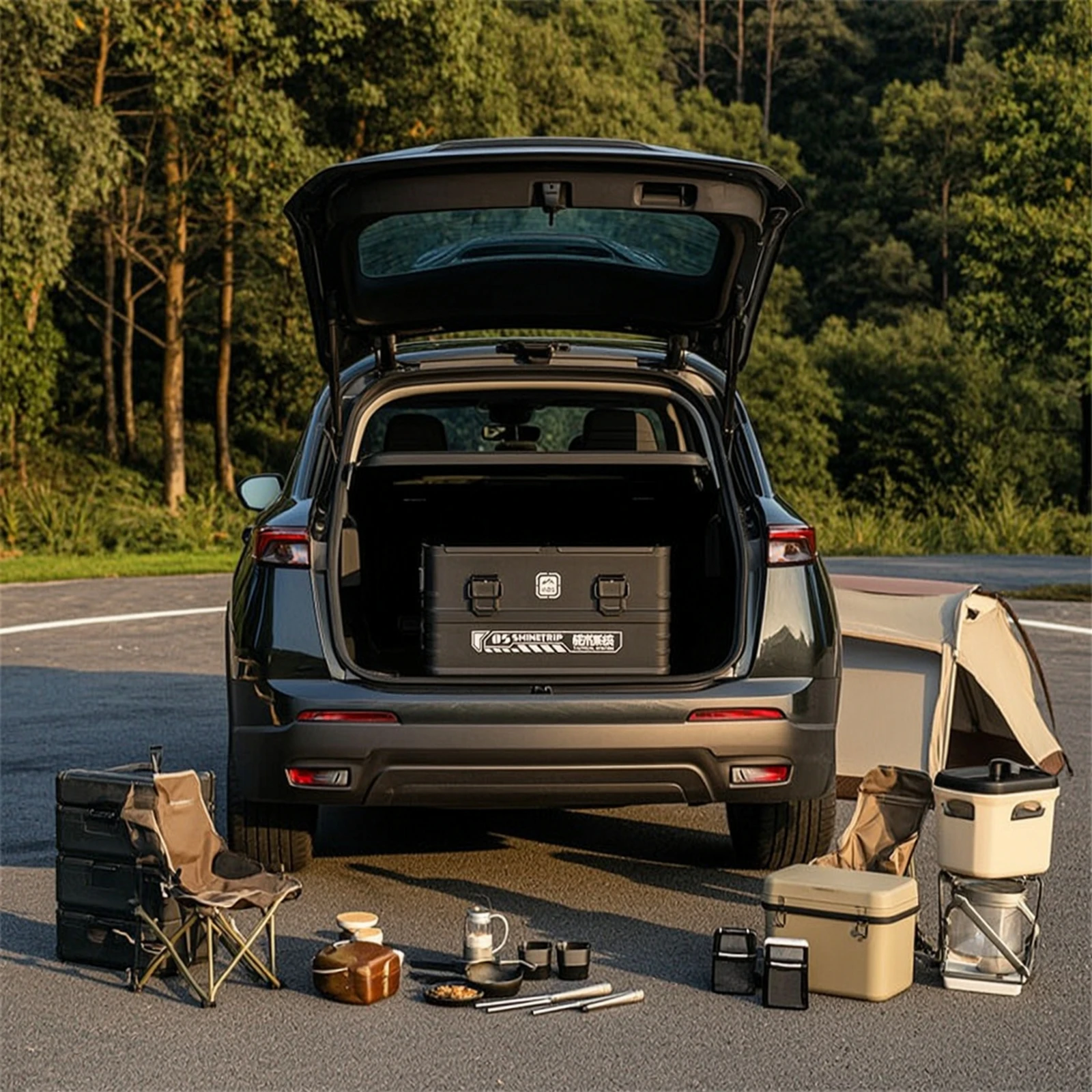 Aluminum Storage Box Long-Lasting Camping Storage Box Case Hard-Shell Container Corrosion-Resistant for Campers, Overlanding