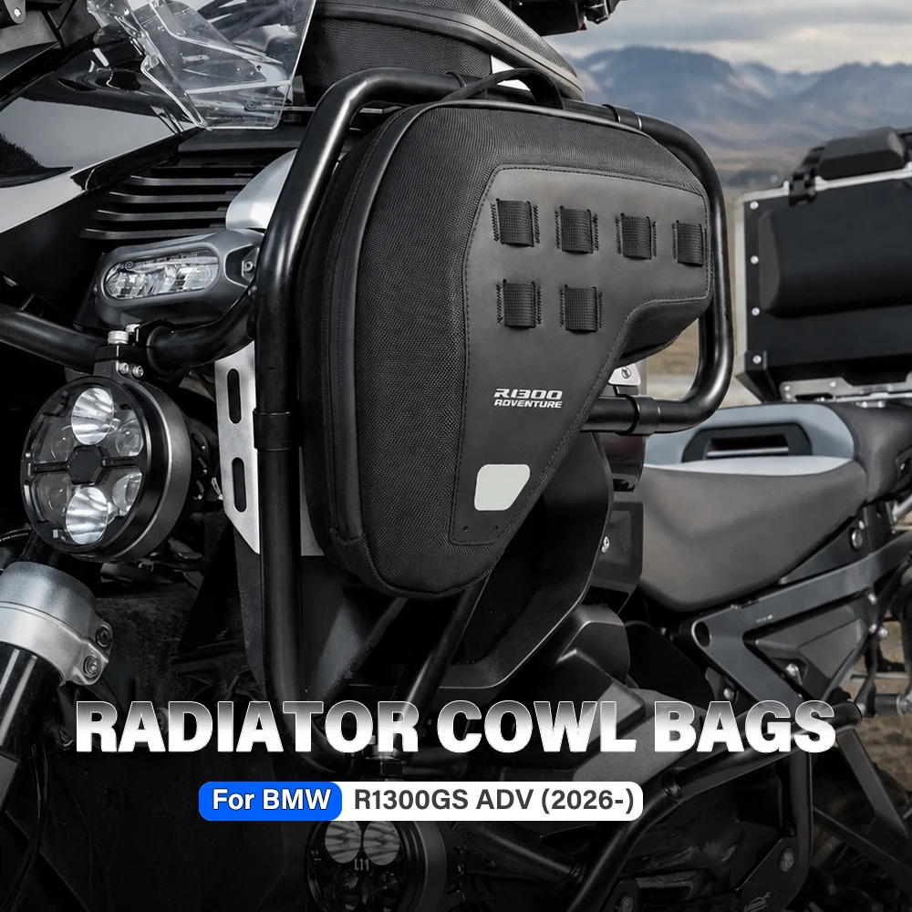 Motorcycle Fairing Side Radiator Cowl Bags Waterproof Frame Tool Bag For BMW R1300GS Adventure R 1300 GS ADV R1300GSA 2024-2026