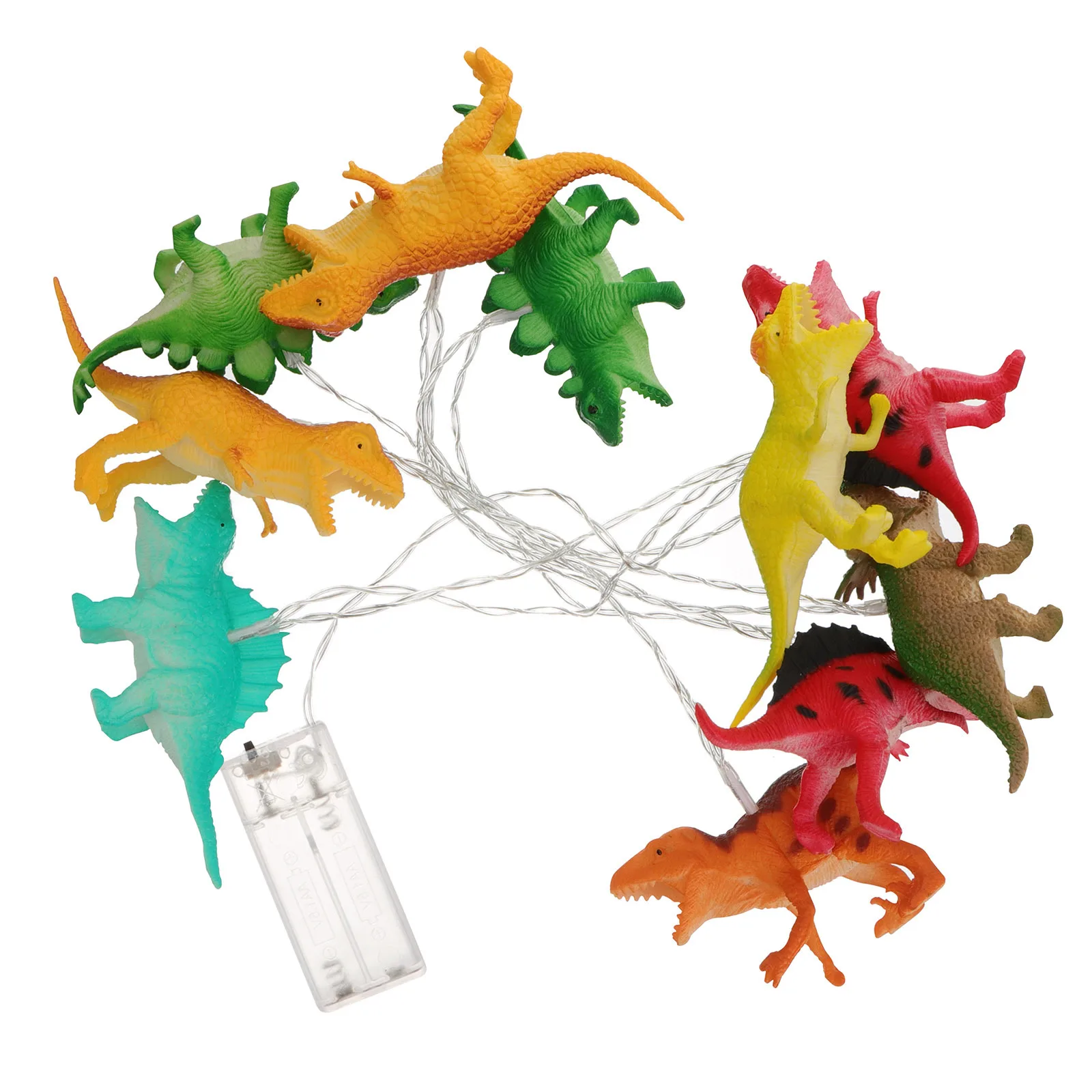 1 مجموعة ديناصور سلسلة أضواء Led تقليد الديناصورات ضوء لغرفة تعمل الإبداعية مصباح الطرف الديكور ليلة